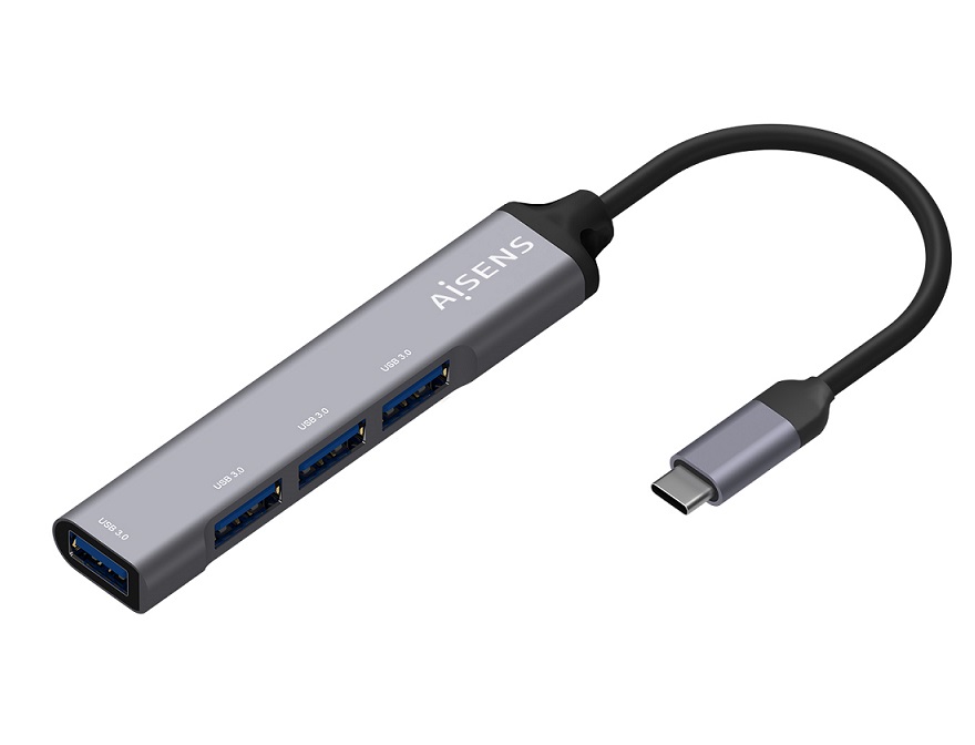 Aisens Hub USB 3.1 USB-C - USB-C Macho a 4xTipo A 1